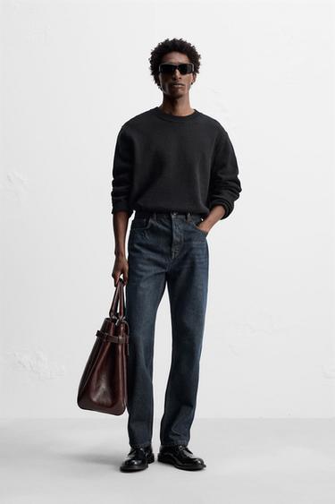 COTTON SWEATER - Black by Zara