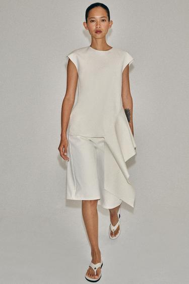 FLAT LEATHER SANDALS - White by Zara