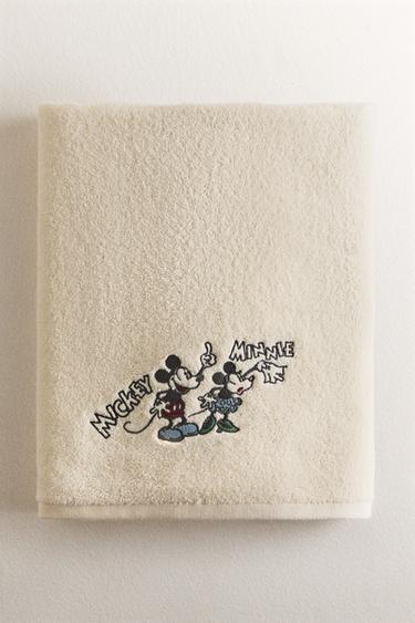 KIDS' MICKEY & MINNIE ©DISNEY PRINT TERRY TOWEL - Light yellow by Zara