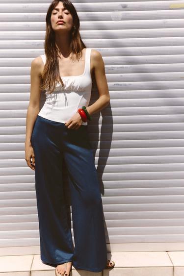 PICOT TRIM TOP - White by Zara - Image 0