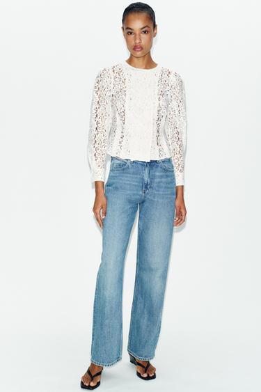 LACE WRAP JACKET - White by Zara