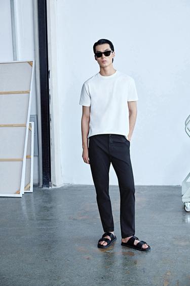 SKINNY FIT CHINOS - Black by Zara