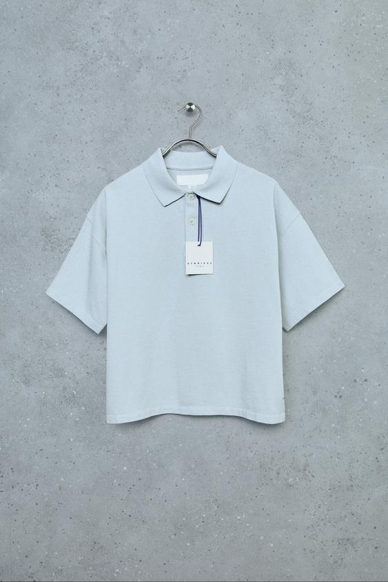 STORIESZ - PLAIN POLO SHIRT - Light blue by Zara - Image 0