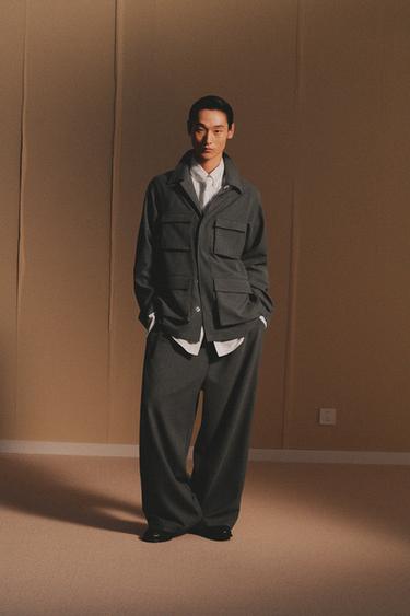 PLEATED TROUSERS X AO YES - Grey by Zara - Image 0