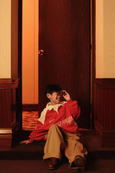 POLO SWEATSHIRT WITH HORSE PRINT - Red by Zara