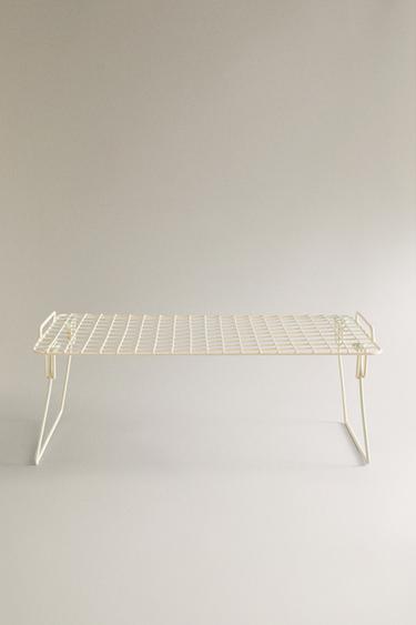 FOLDABLE LACQUERED METAL RACK - Cream by Zara - Image 0