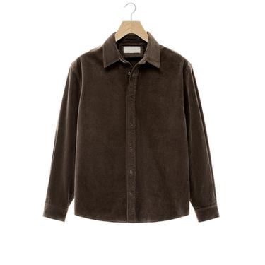 RELAXED FIT CORDUROY SHIRT - Brown by Zara