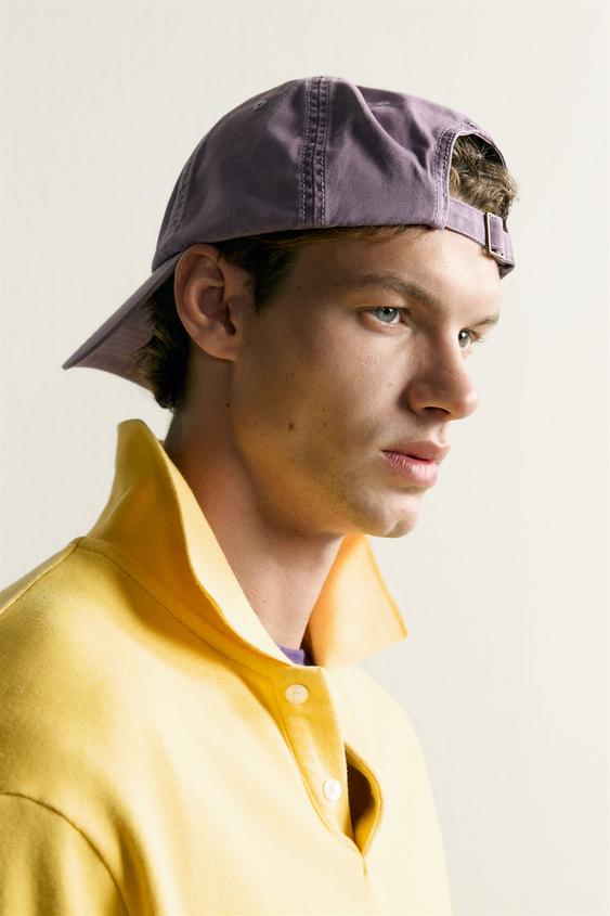 WASHED COTTON CAP - Mauve by Zara - Image 0