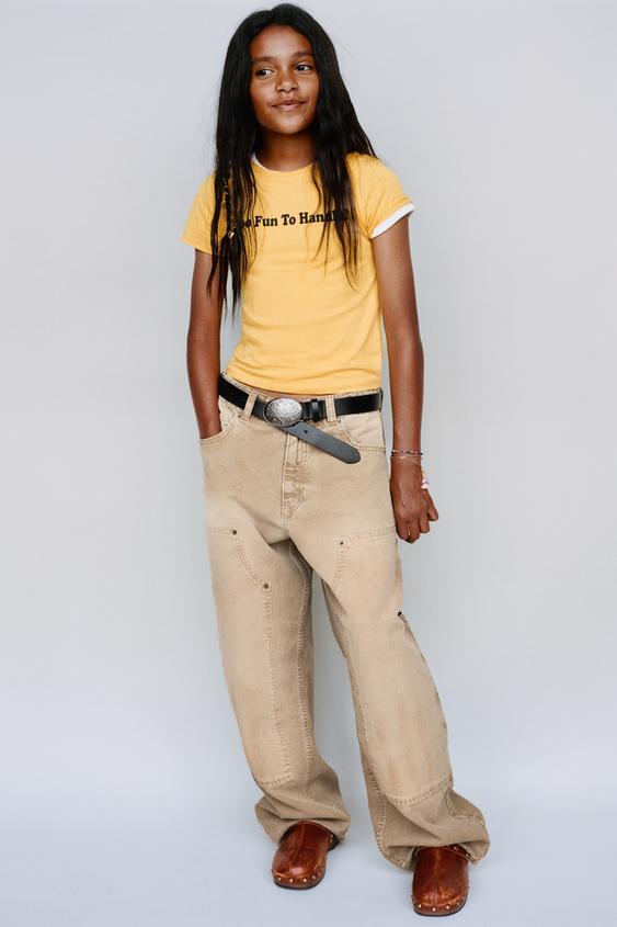 SLOGAN T-SHIRT - Yellow by Zara - Image 0