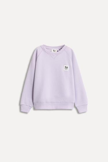 1/2-6 YEARS/ 50TH ANNIVERSARY LABEL POCKET SWEATSHIRT - Lilac by Zara