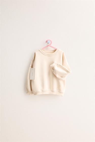 ZARA TIMELESS - PLAIN SWEATSHIRT - Ecru by Zara
