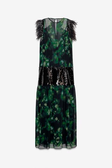 LIMITED EDITION COMBINED PRINTED DRESS - Printed by Zara