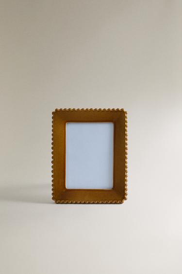 CERAMIC PHOTO FRAME - Light brown by Zara