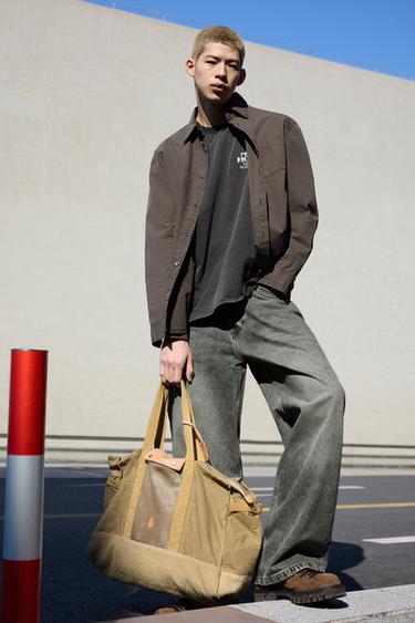 WASHED COTTON SHIRT - Brown by Zara