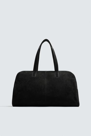 M LEATHER TRAVEL BAG - Black by Zara