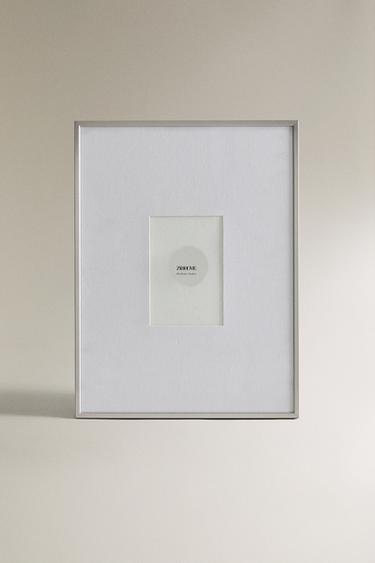 SILVER METAL PHOTO FRAME - Silver by Zara