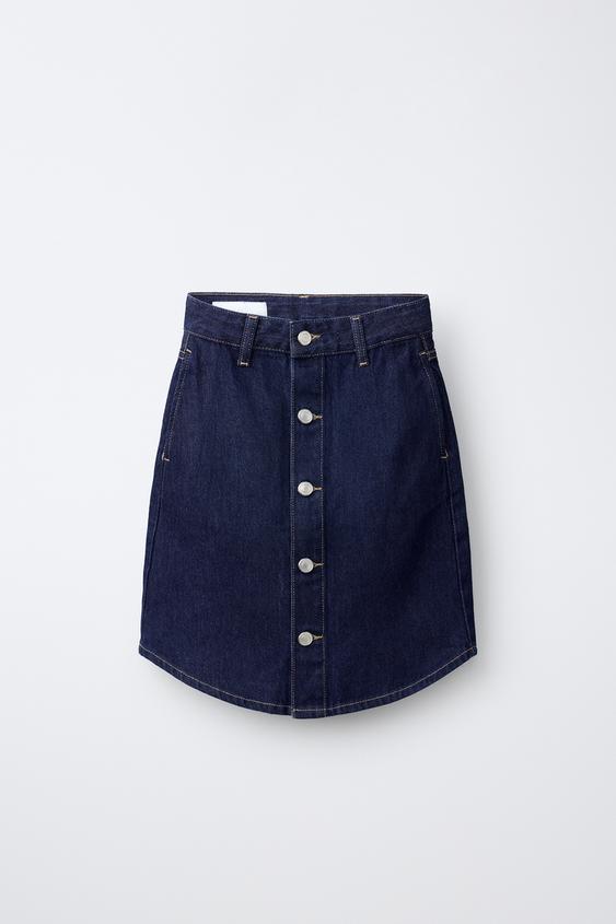 DENIM MIDI SKIRT - Blue by Zara - Image 0
