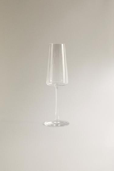 CONICAL CRYSTALLINE FLUTE GLASS -  by Zara - Image 0