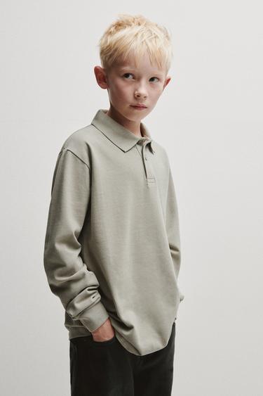 BASIC PIQUÉ POLO SHIRT - Dark khaki by Zara