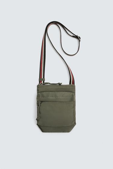 NYLON CROSSBODY BAG BOBBY GILLESPIE X ZARA - Green by Zara