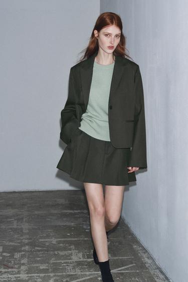 100% CASHMERE OVERSIZE SWEATER - Sea green by Zara