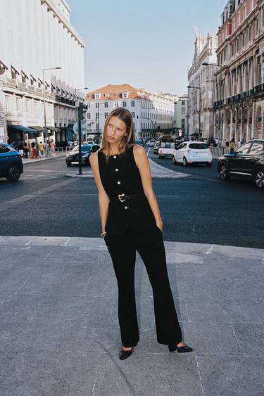 FLARE TROUSERS - Black by Zara - Image 0