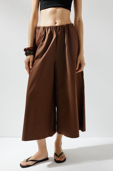 CULOTTES - Dark brown by Zara