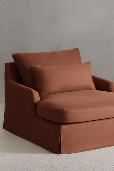 LOVESEAT 01 LINEN COVER - Terracotta by Zara