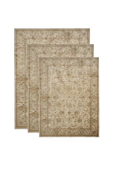 VINTAGE FLORAL RUG - Grey by Zara