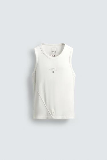 TANK T-SHIRT X SR_A - Oyster-white by Zara