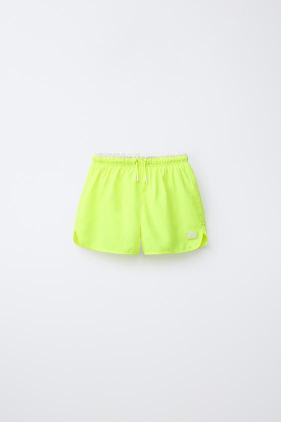 6-14 YEARS/ QUICK-DRY SWIM SHORTS - Neon yellow by Zara - Image 0