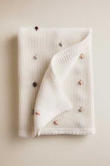 KNIT BABY BLANKET - Multicoloured by Zara