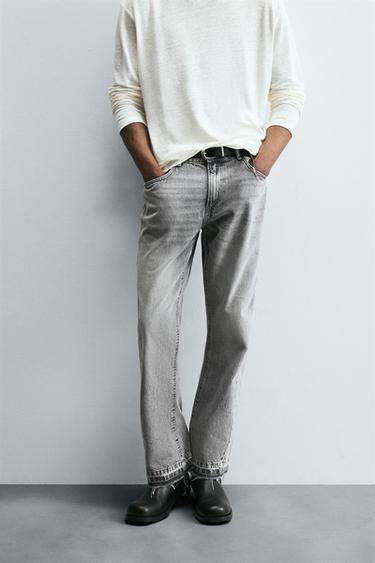 FLARE FIT JEANS - Grey by Zara