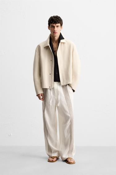 RELAXED FIT BOMBER JACKET - Sand by Zara - Image 0