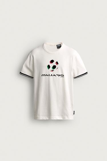 ITALY 90 FIFA WORLD CUP™ FIFA CLASSICS CONTRAST T-SHIRT - White by Zara