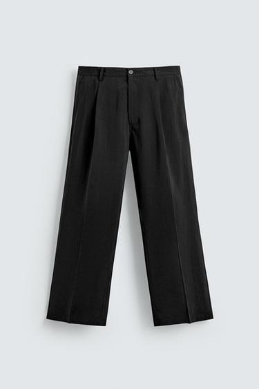 FLOWING SUIT TROUSERS - Black by Zara