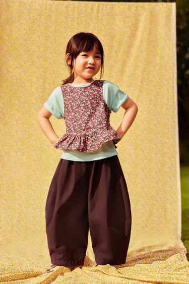 POPLIN SAROUEL TROUSERS - Aubergine by Zara