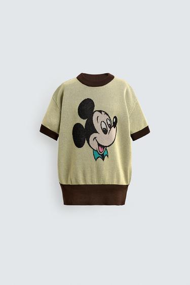 MICKEY MOUSE KNIT T-SHIRT HARRY LAMBERT FOR ZARA X DISNEY - Yellow by Zara