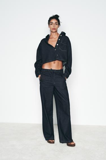 Z1975 HIGH-WAIST WIDE-LEG JOGGER JEANS - Blue by Zara - Image 0