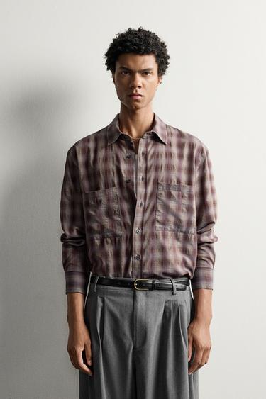 CHECK POCKET SHIRT - 694 by Zara