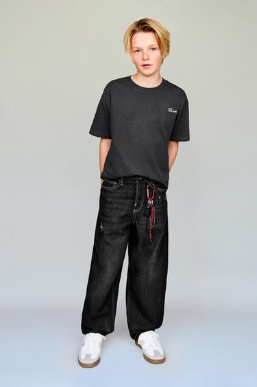 BAGGY BALLOON JEANS - Black by Zara