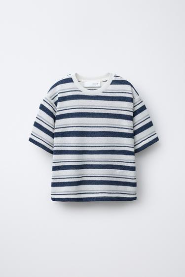 STRIPED KNIT T-SHIRT - Stripes by Zara