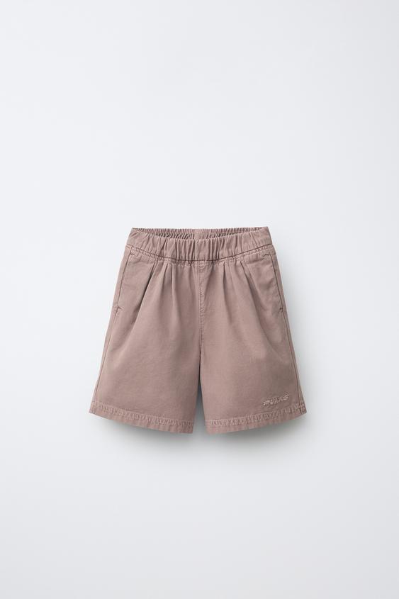 PUKAS SURF ELASTIC BERMUDA SHORTS - Mauve by Zara - Image 0