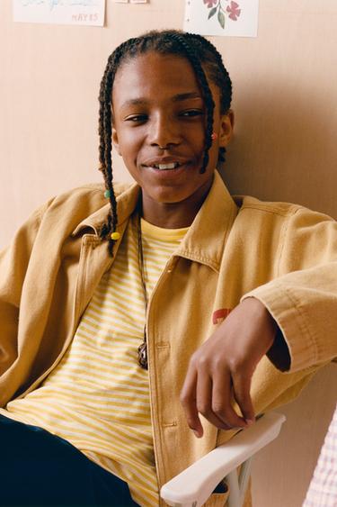 EMBROIDERED OVERSHIRT - Mustard by Zara