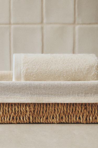 RECTANGULAR FABRIC INTERIOR BASKET - Light beige by Zara