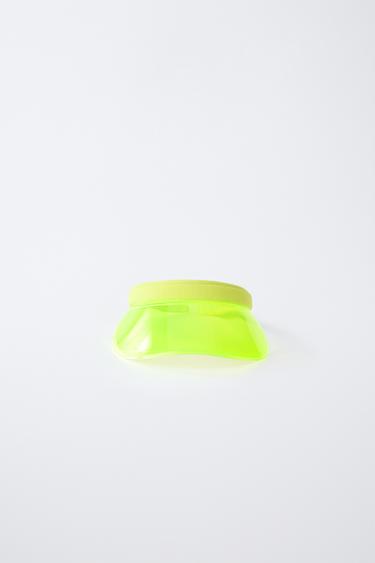 TRANSPARENT VISOR - Lime by Zara