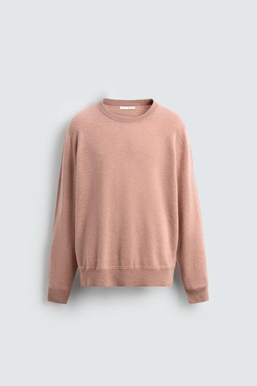 WOOL - CASHMERE SWEATER - Dusty pink by Zara