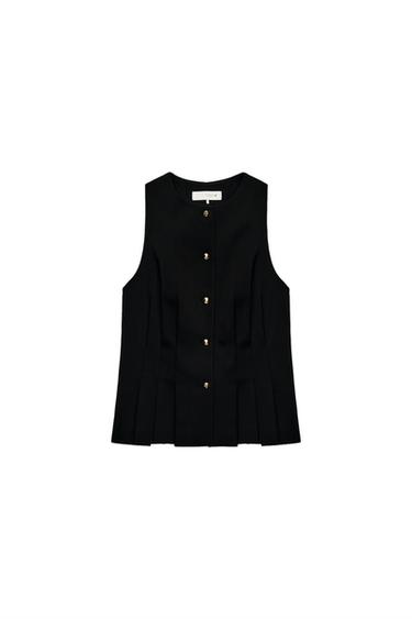 TAILORED WAISTCOAT - Black by Zara