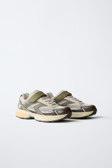 MULTICOLOURED TRAINERS - Brown by Zara