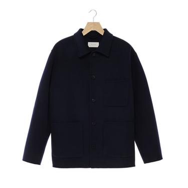 WOOL OVERSHIRT WITH POCKETS - Navy blue by Zara